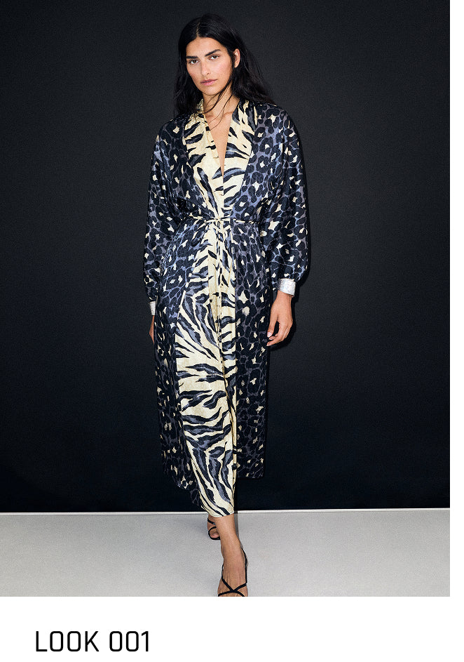 VESTIDO LARGO ANIMAL PRINT