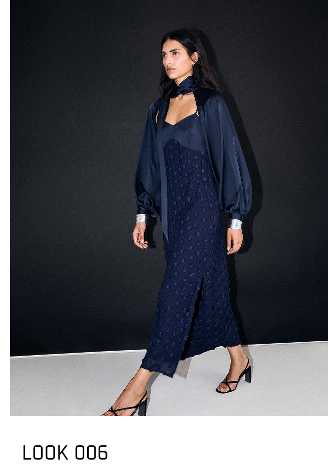 POLKA DOT MIDI DRESS