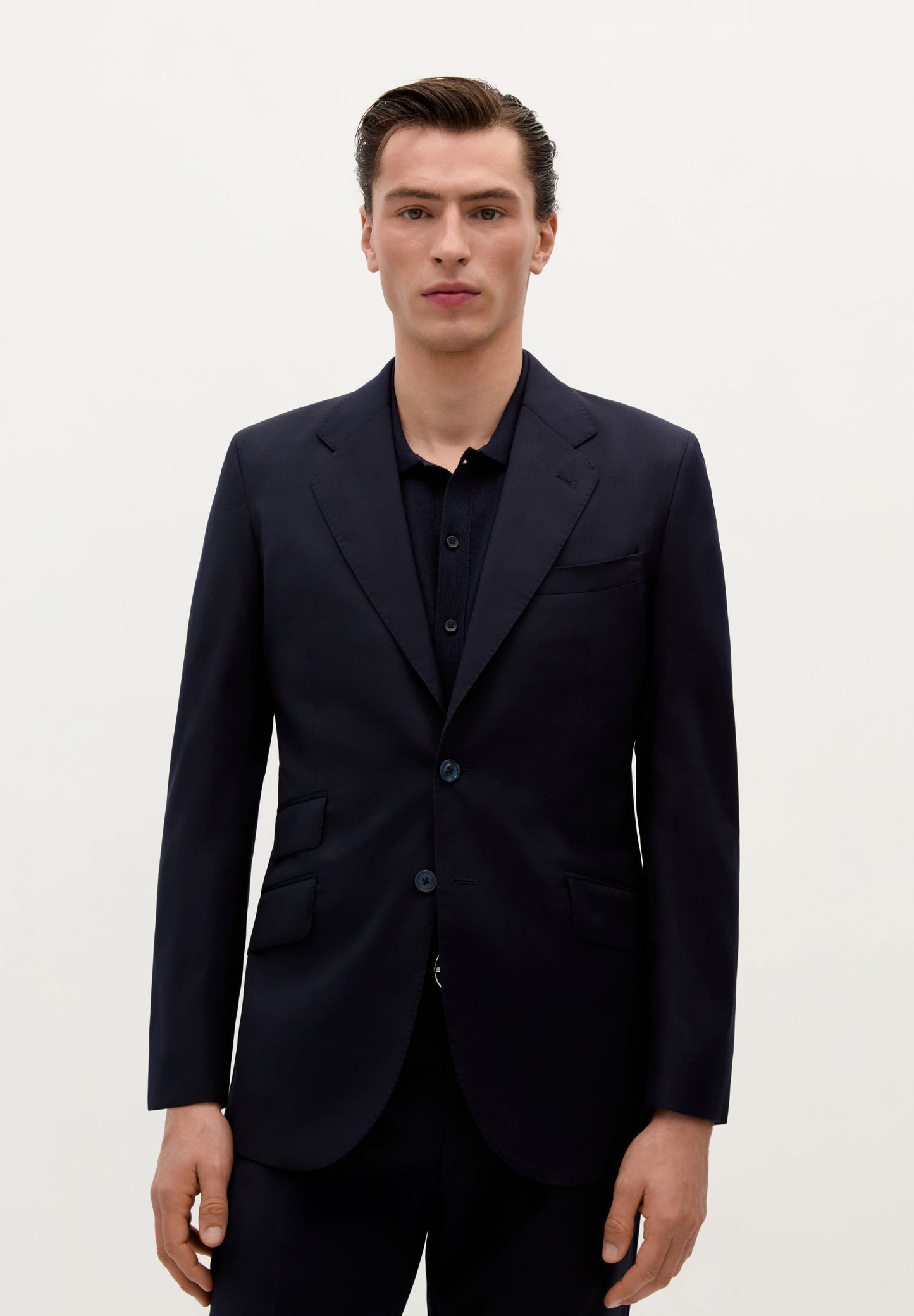 TRAJE CLÁSICO LANA AZUL MARINO