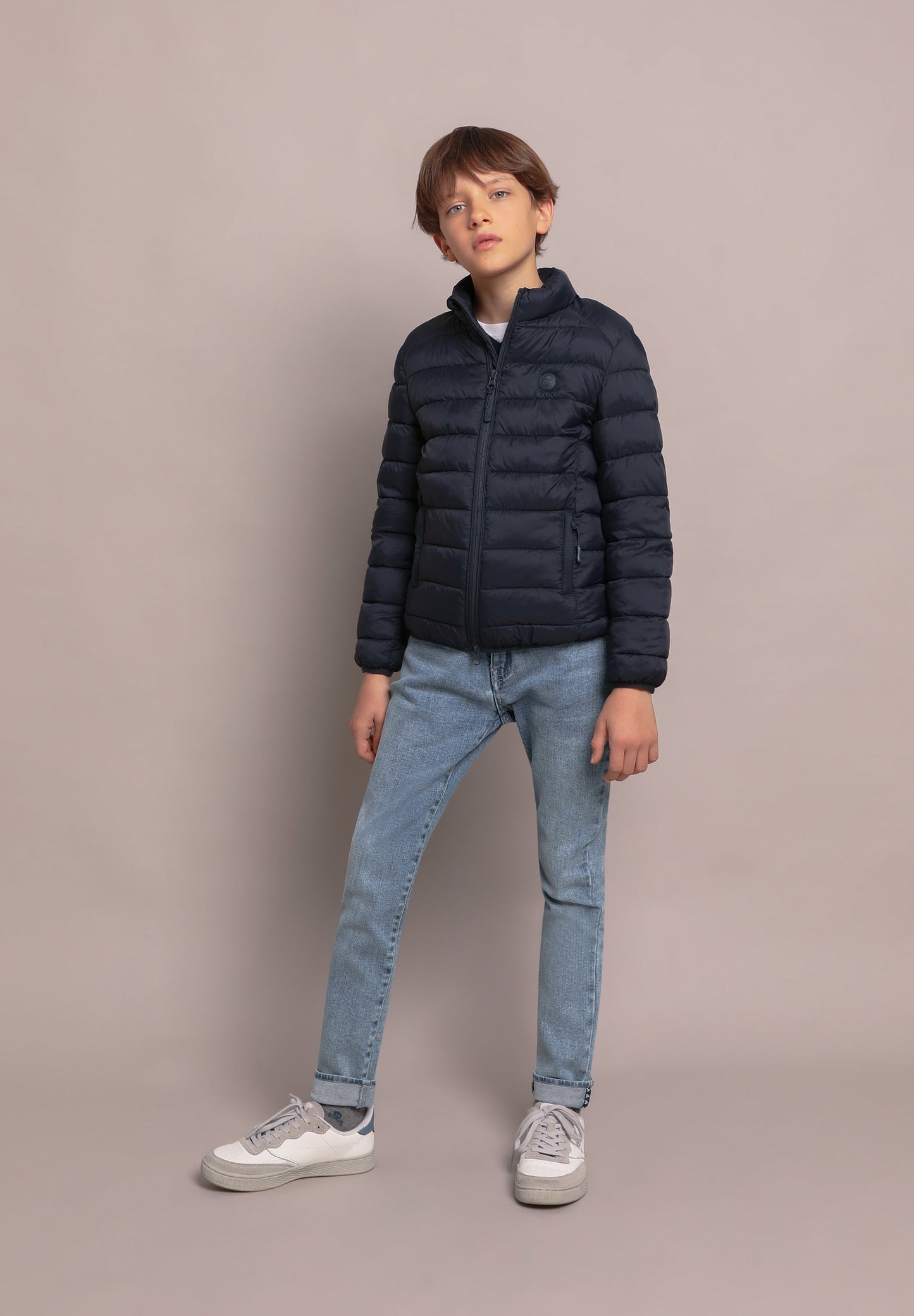 QUILTED JACKET WITH SKULL DETAIL