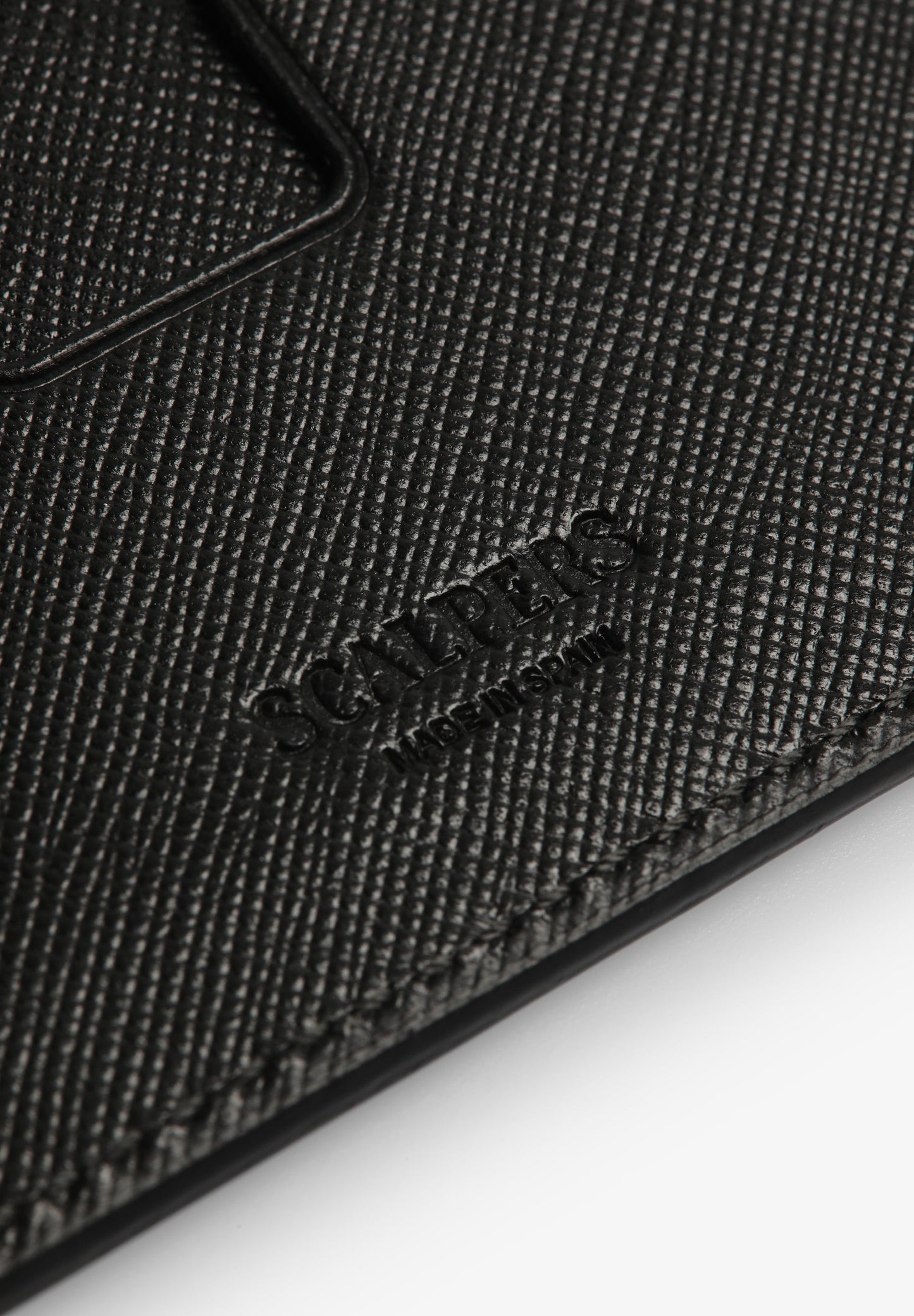 TARJETERO PIEL CALAVERA GRABADA