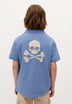 POLO SHIRT WITH SKULL BACK PRINT