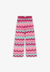 PANTALON EN MAILLE IMPRIMÉ ZIGZAG
