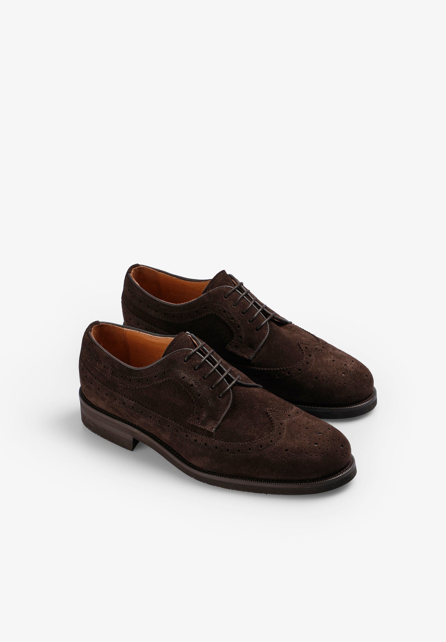 CONTRAST SUEDE DERBY SHOES