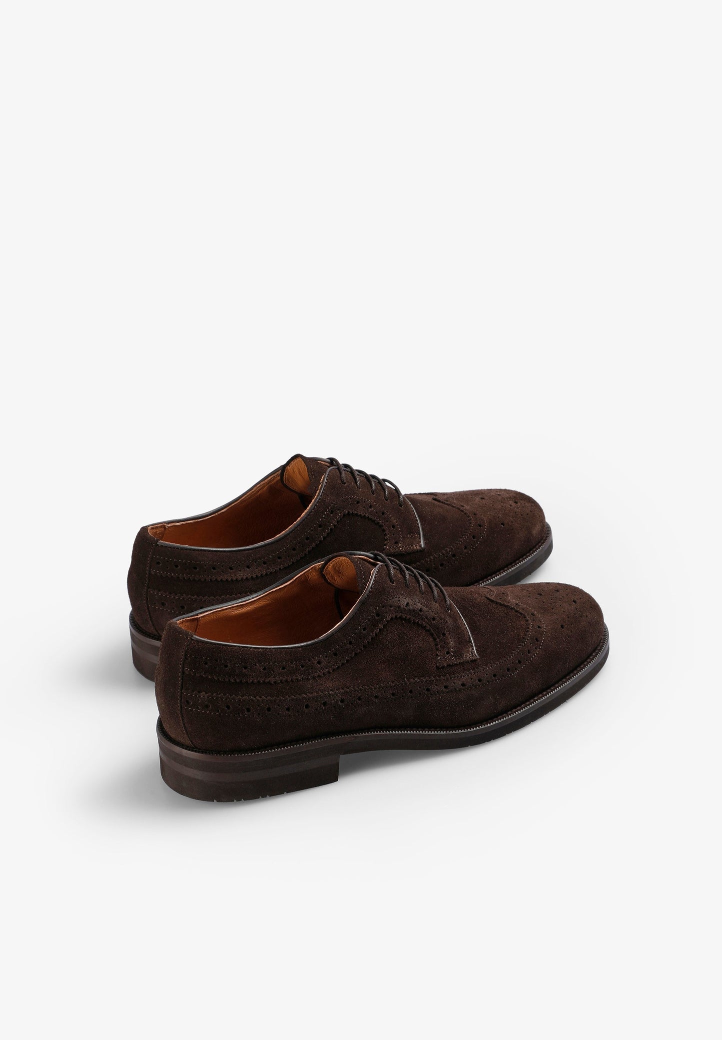 CONTRAST SUEDE DERBY SHOES