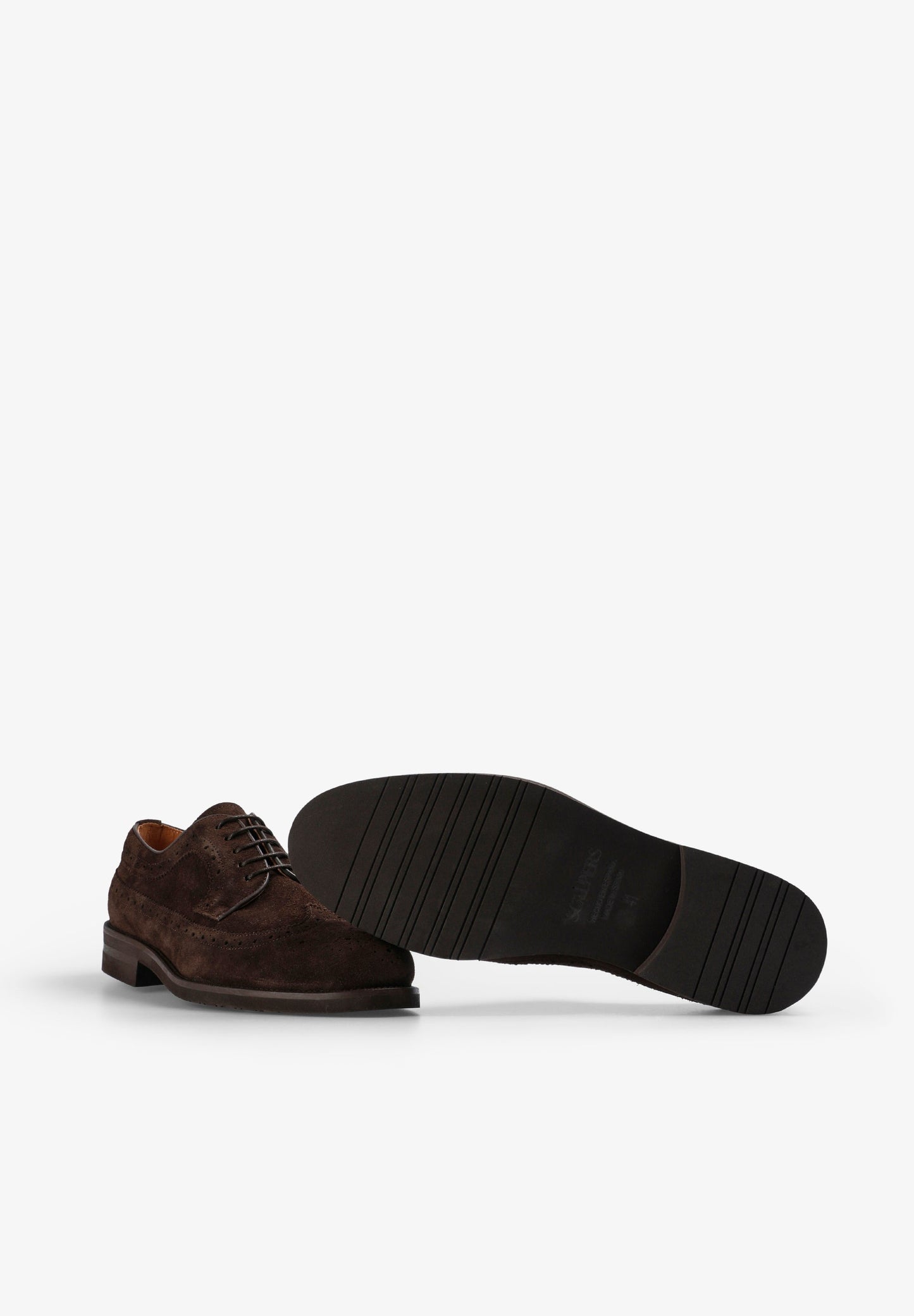 CONTRAST SUEDE DERBY SHOES