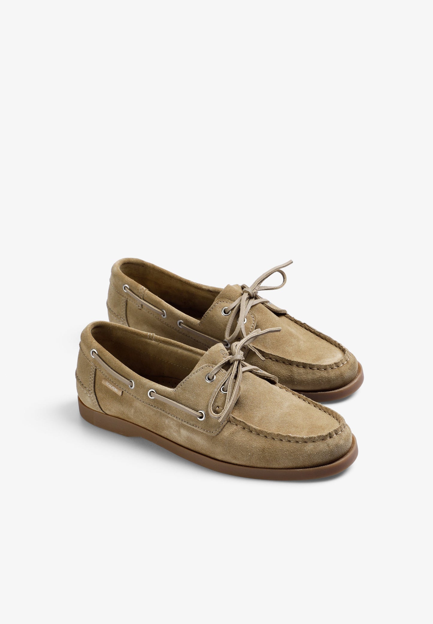 PLAIN LEATHER DECK SHOES