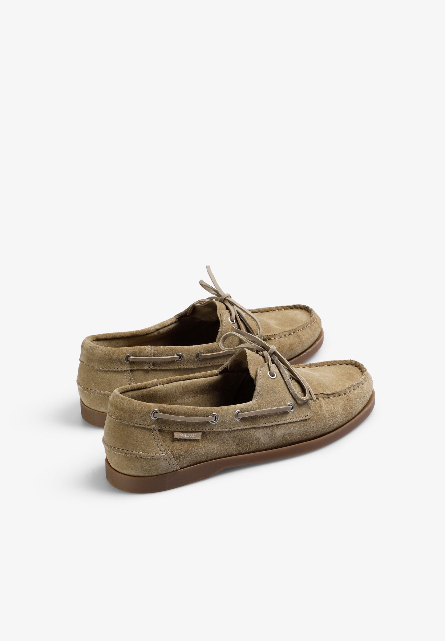 PLAIN LEATHER DECK SHOES