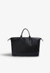 TRAVEL BAG WITH LEATHER DETAIL