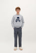 SWEATER WITH CONTRAST SKULL