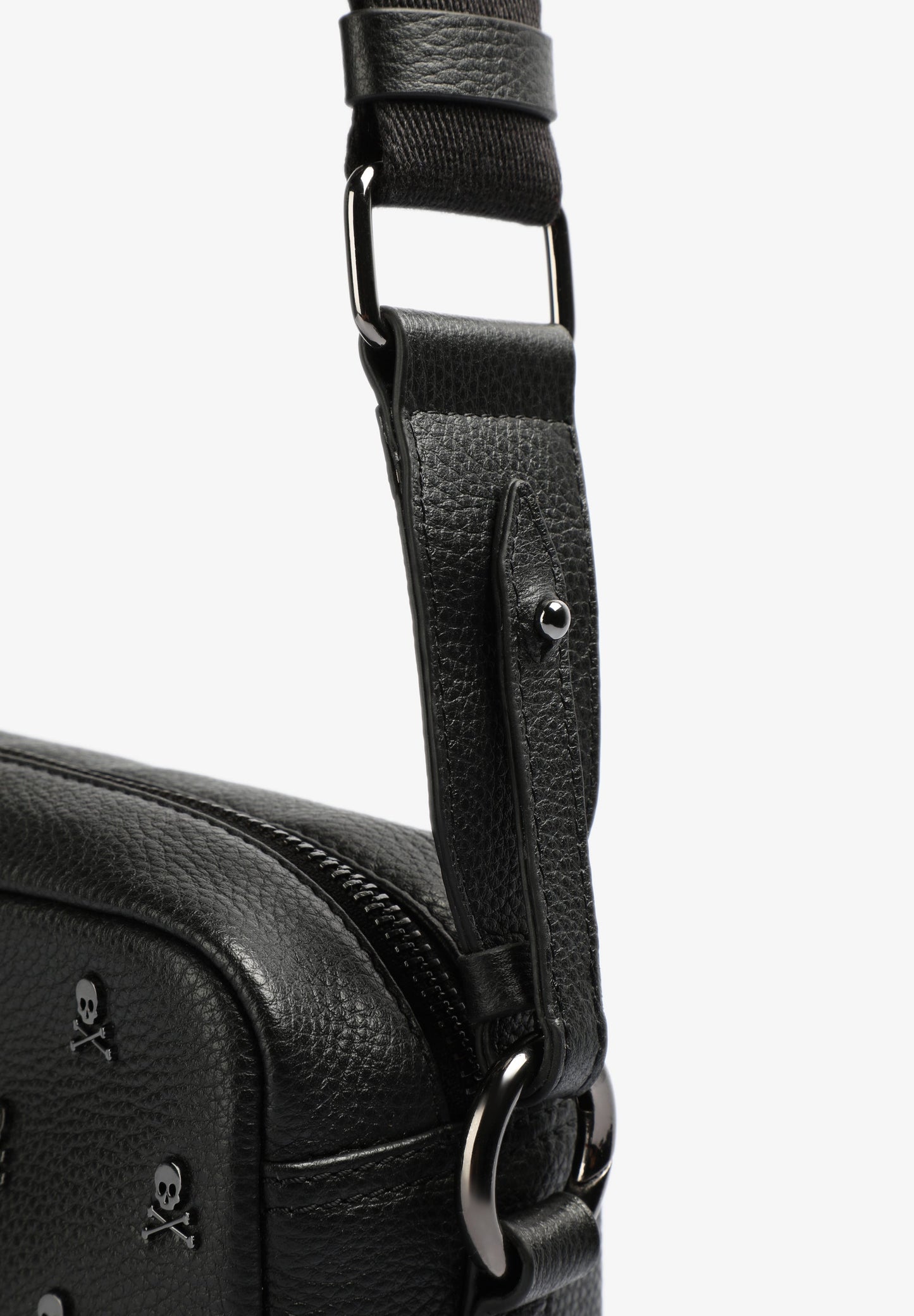 BOLSO PIEL BANDOLERA CALAVERAS ALL OVER