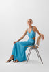 SATIN DRESS WITH SLITS