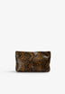 SAC CLUTCH CUIR IMPRIMÉ ANIMAL