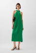 HALTERNECK MIDI DRESS