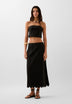LINEN MIDI SKIRT