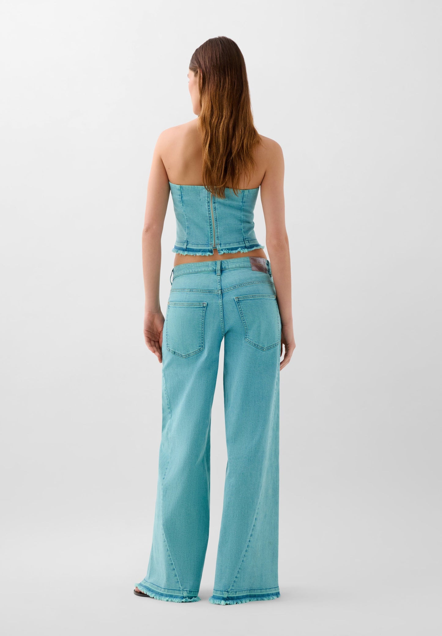 JUPE-CULOTTE JEAN DÉLAVÉE