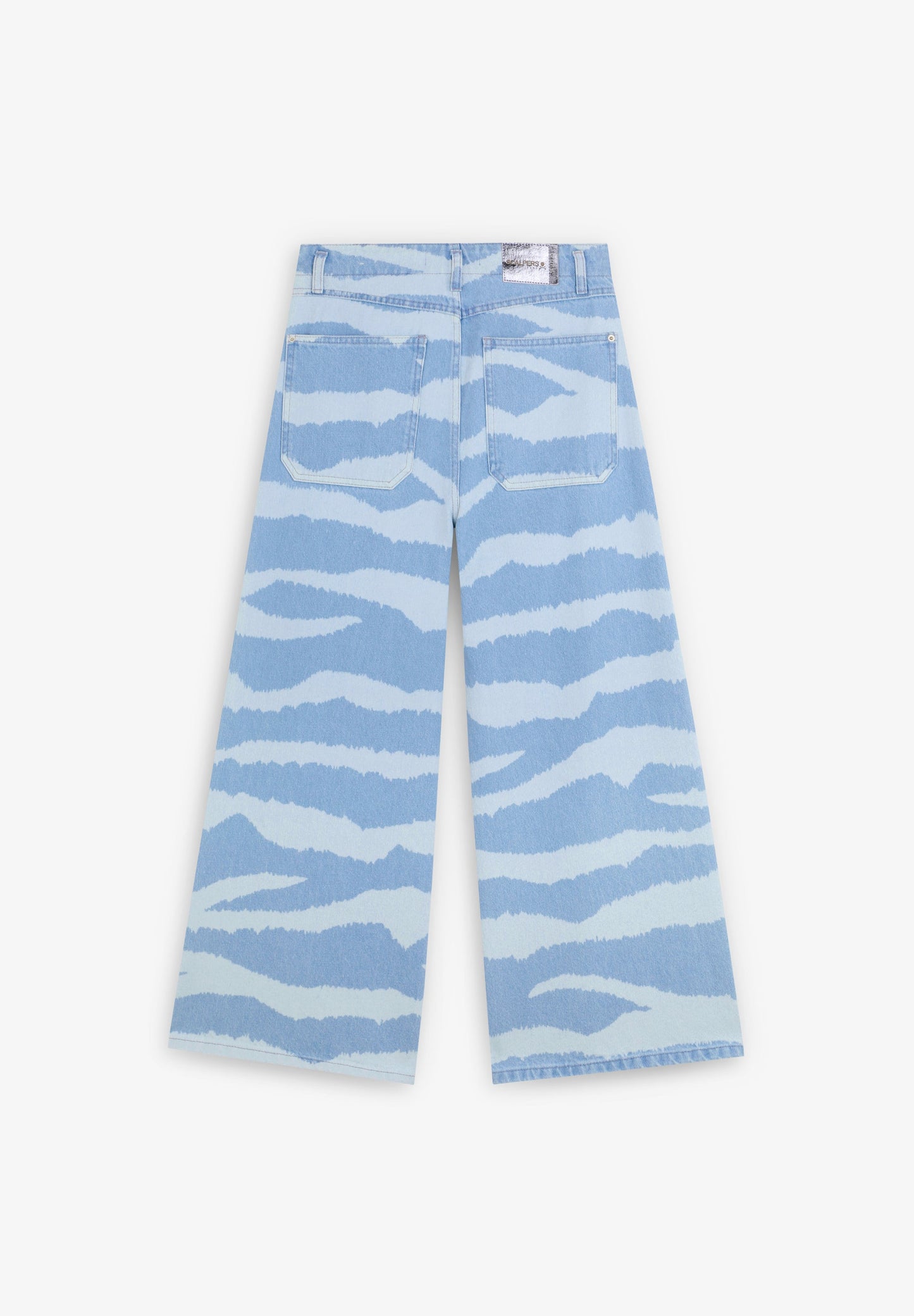 ZEBRA PRINT DENIM TROUSERS