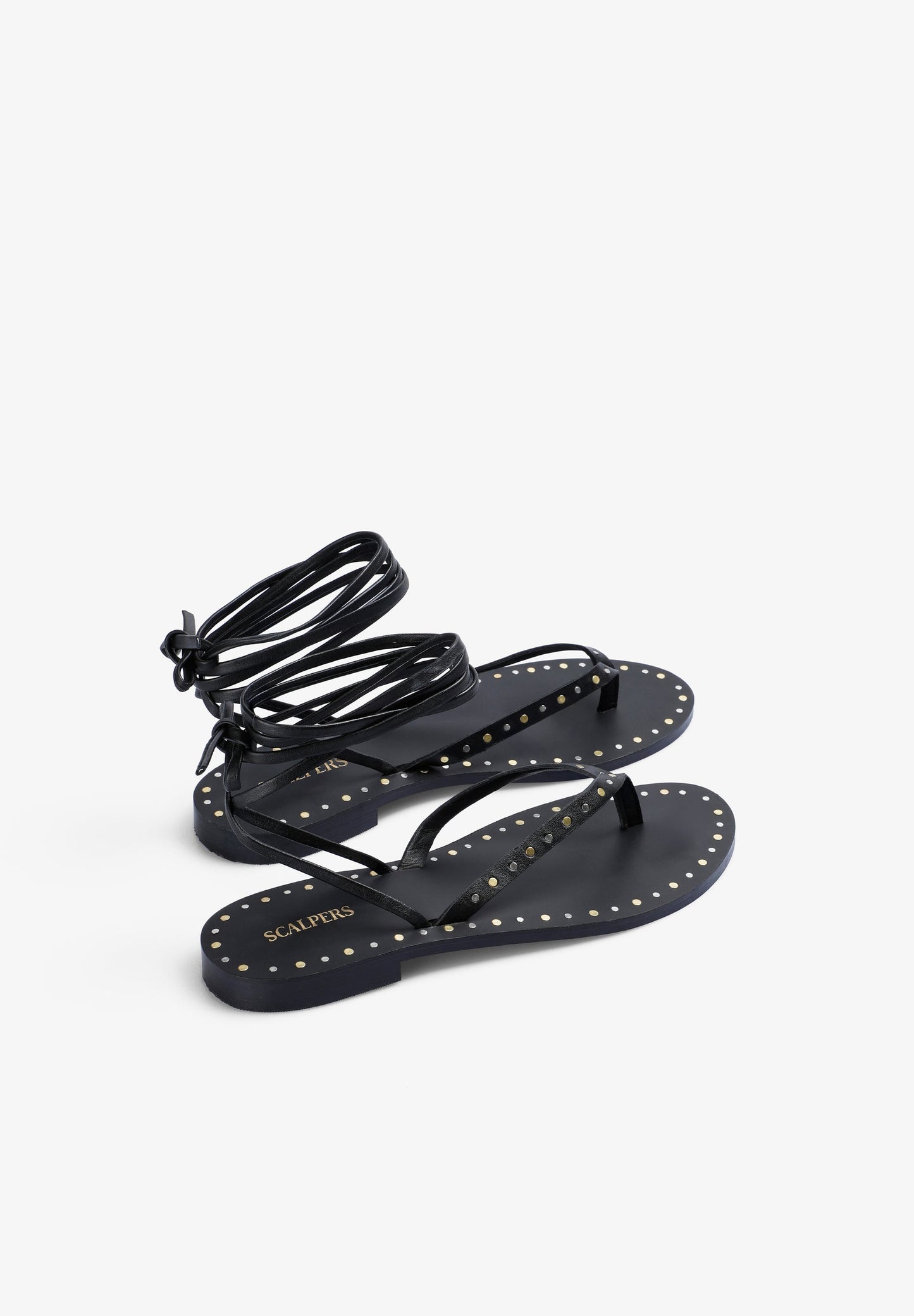 100% LEREN SANDAAL MET STRIK