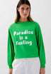 SLOGAN PRINT SWEATSHIRT