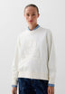SWEATSHIRT WITH FRONT RAISED SKULL