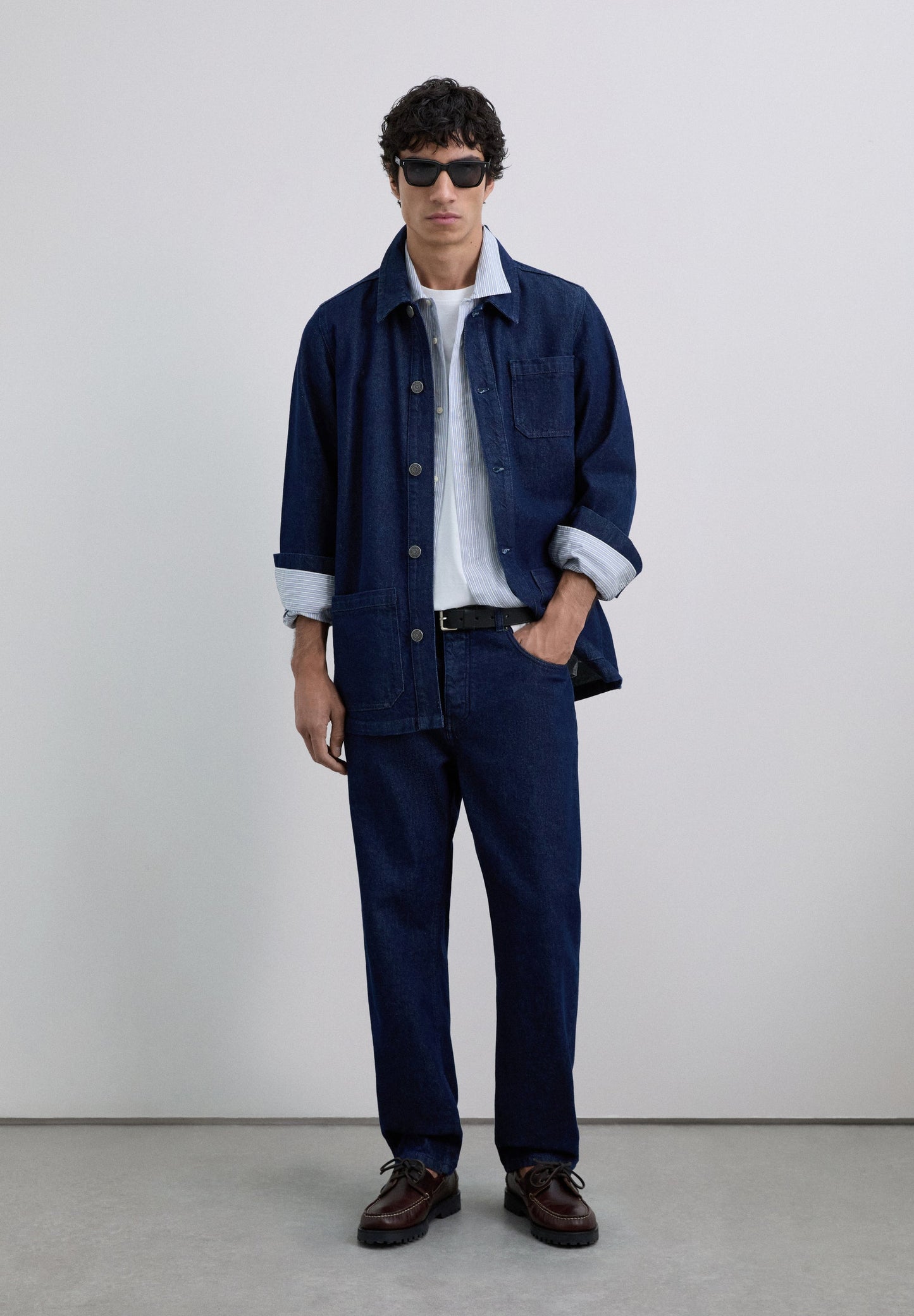 DENIM JACK MET VERWASSEN EFFECT