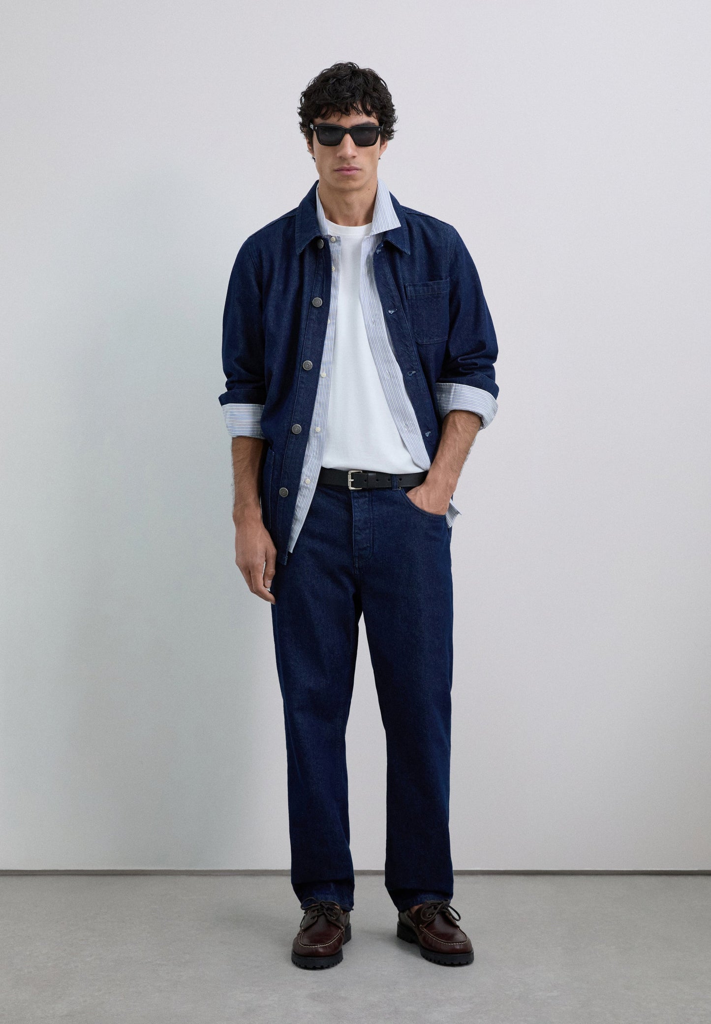 DENIM JACK MET VERWASSEN EFFECT