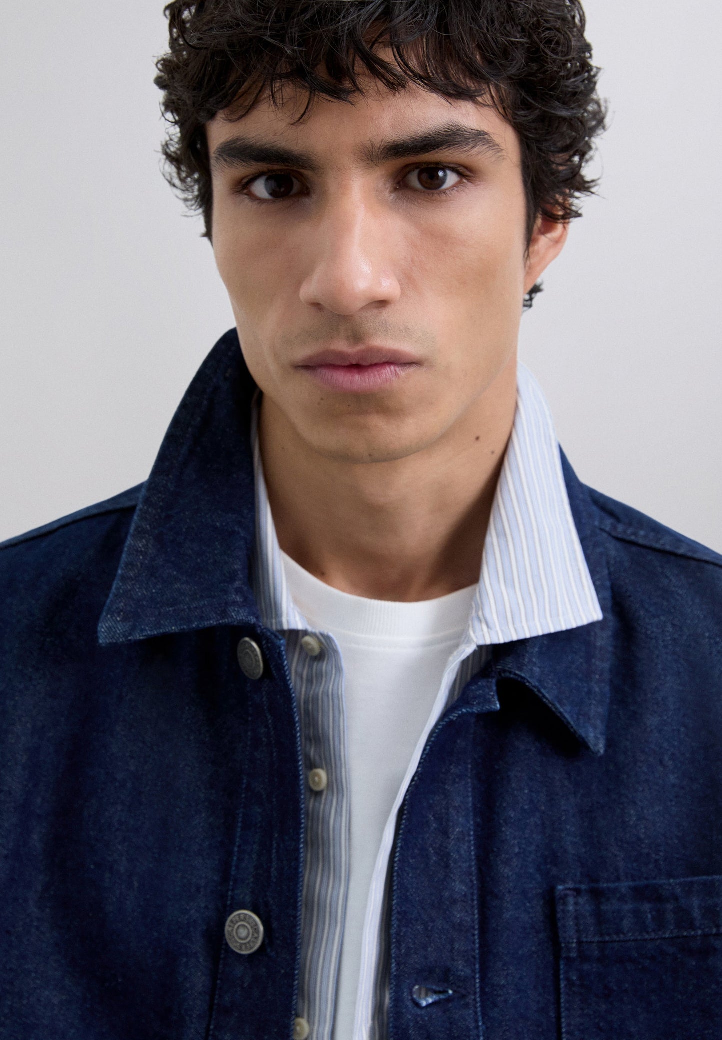 DENIM JACK MET VERWASSEN EFFECT