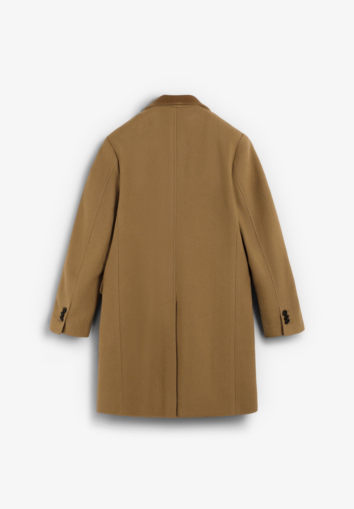 LONG WOOL LAPEL COLLAR COAT
