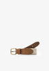 JUTE BELT WITH LEATHER DETAILS