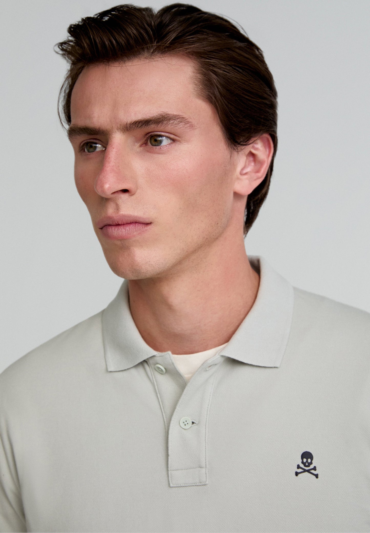 POLO SHIRT WITH CONTRAST SKULL
