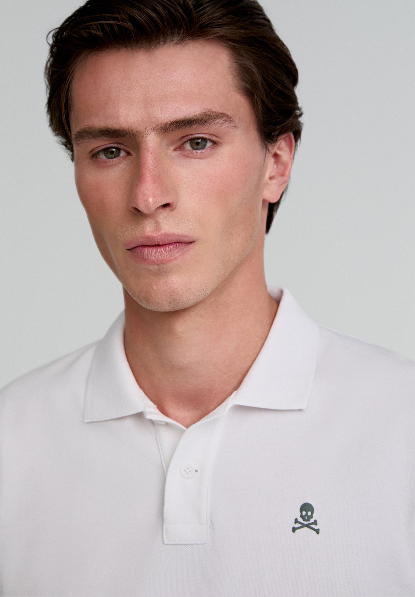 POLO SHIRT WITH CONTRAST SKULL