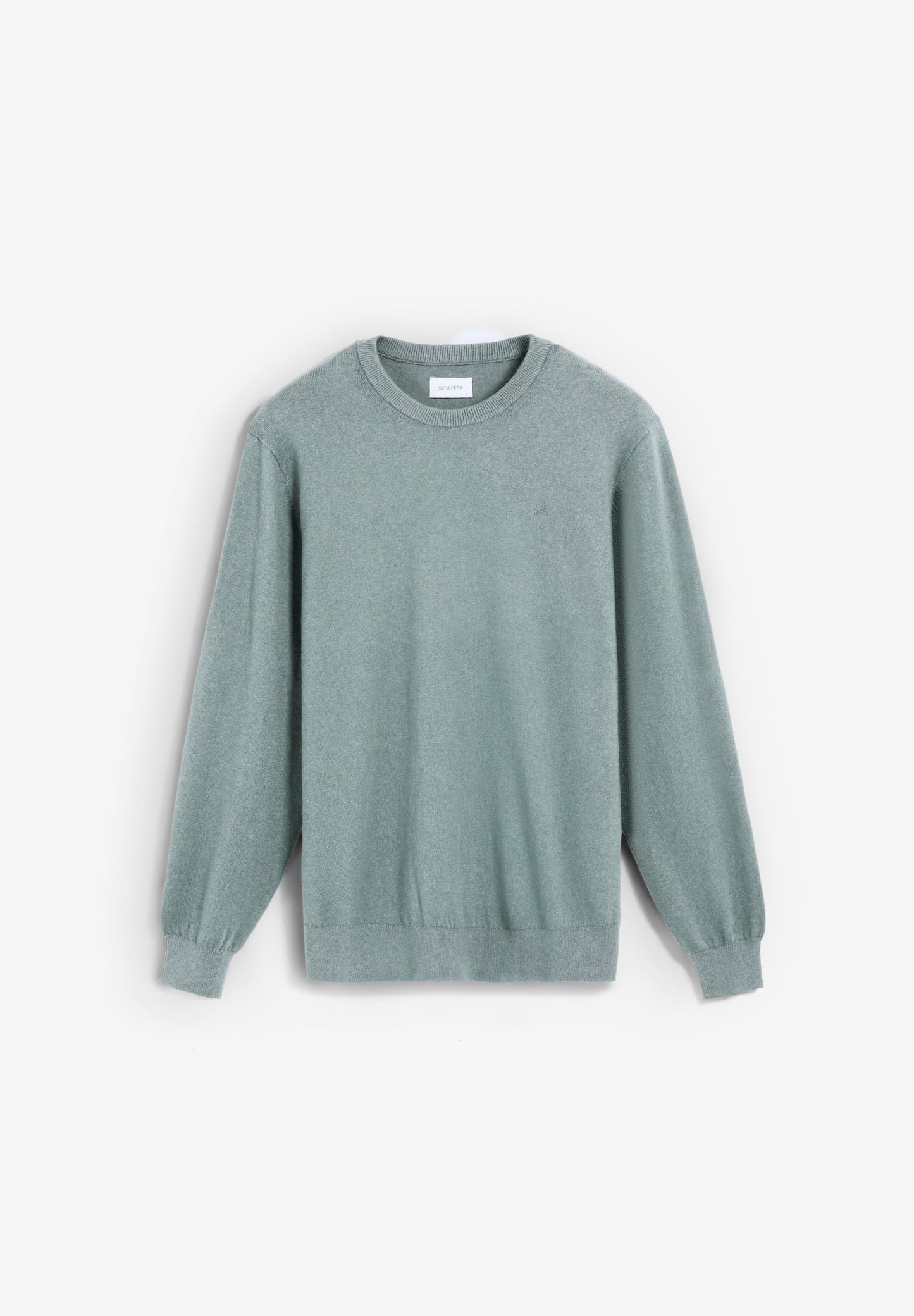 SWEATER WITH EMBROIDERED SKULL