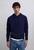 WOOL SWEATER WITH ADJUSTABLE HOOD