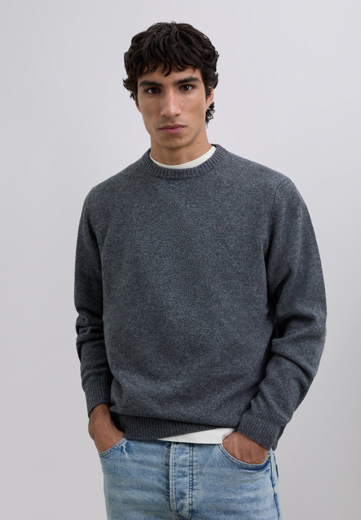 WOOL SWEATER WITH LOGO