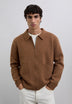 MERINO WOOL ZIP-UP CARDIGAN