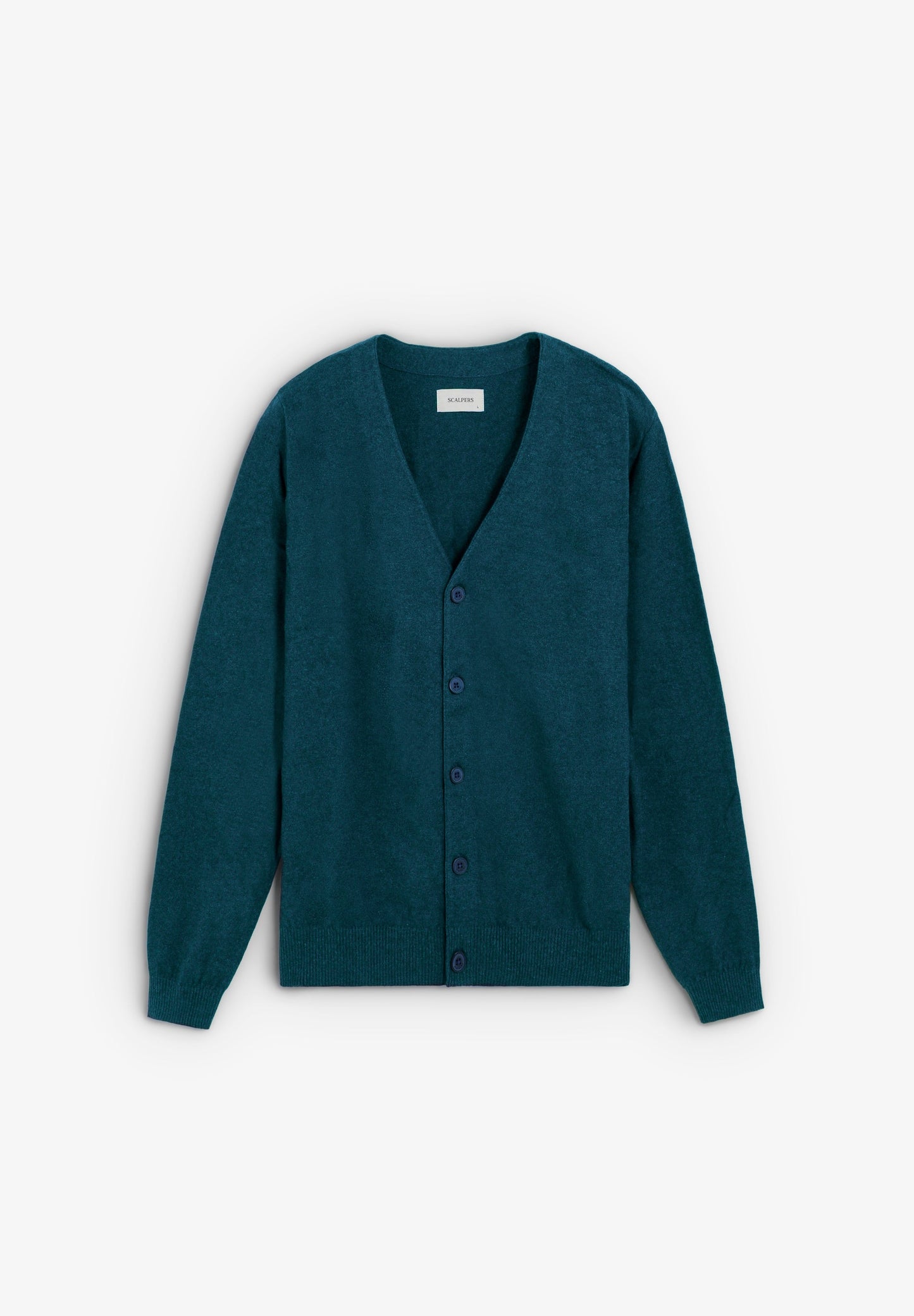 V-NECK CARDIGAN WITH SKULL