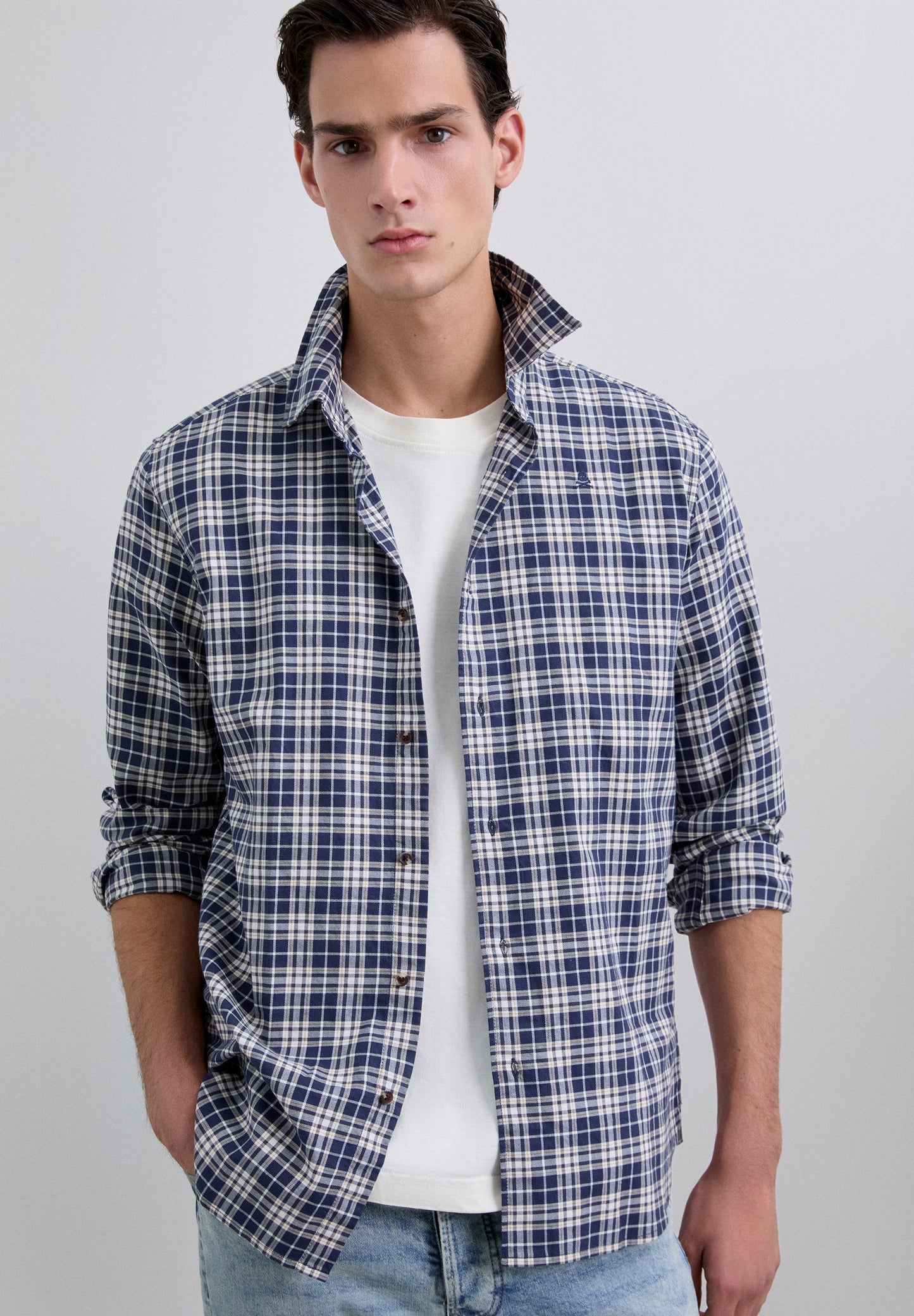 SHIRT MET SCHOTSE RUITJESPRINT