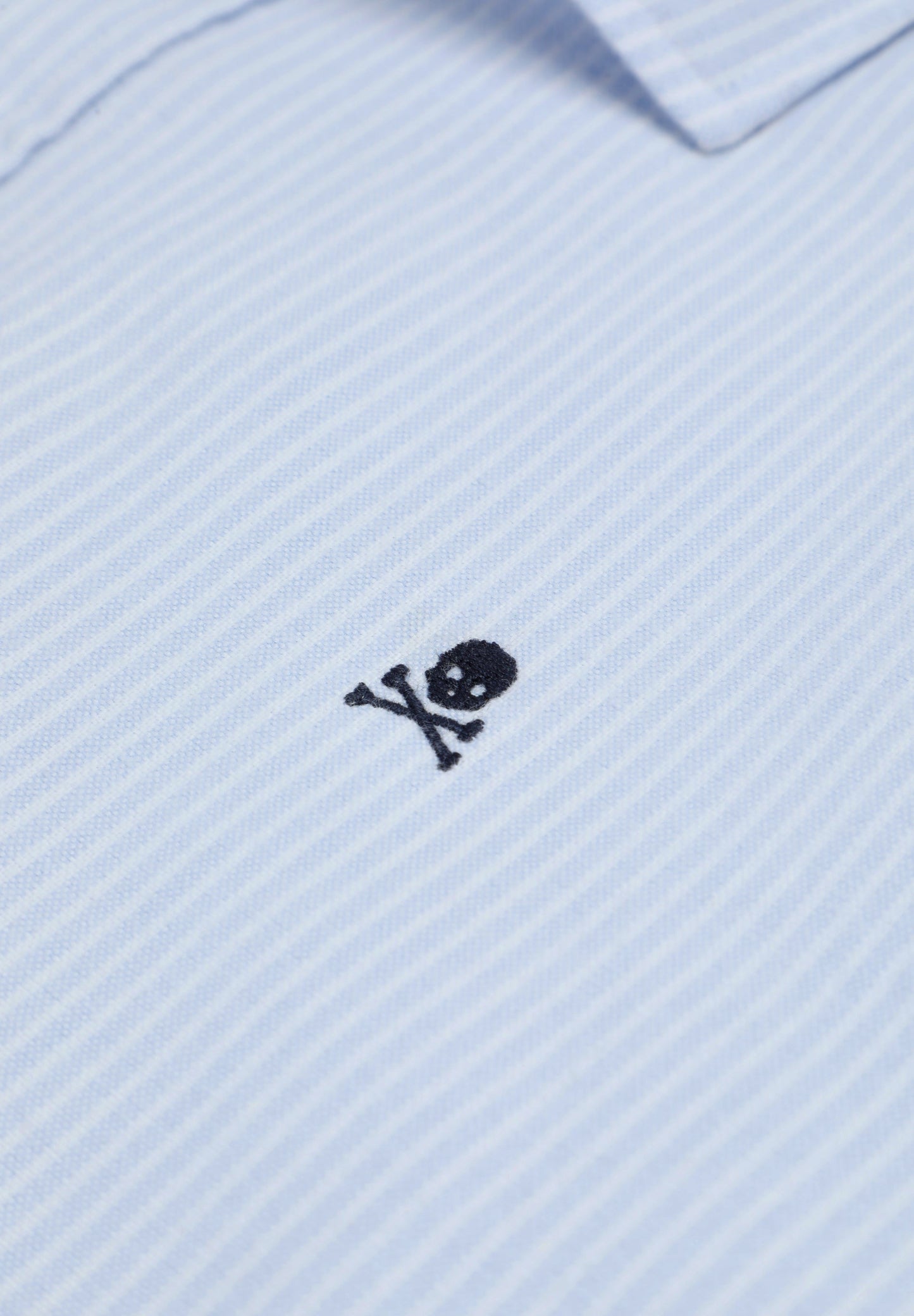CHEMISE OXFORD RAYURES SKULL