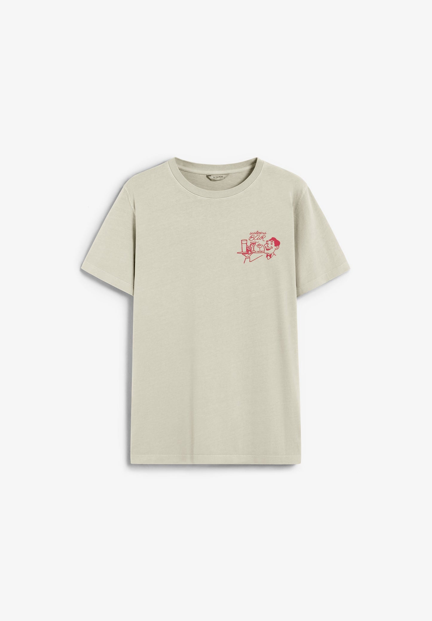 T-SHIRT MIT BAR-PRINT