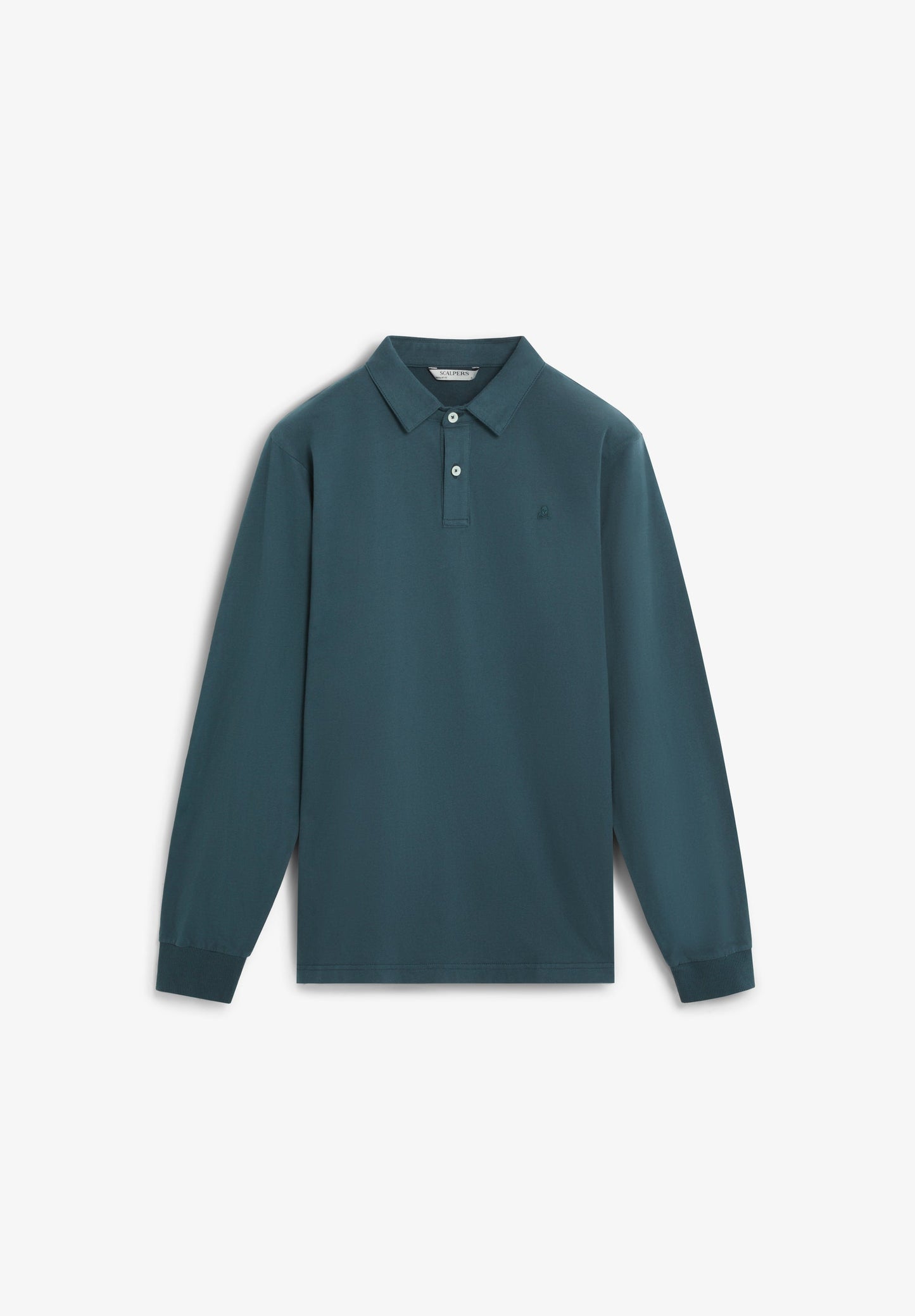 LONG SLEEVE POLO SHIRT WITH SKULL