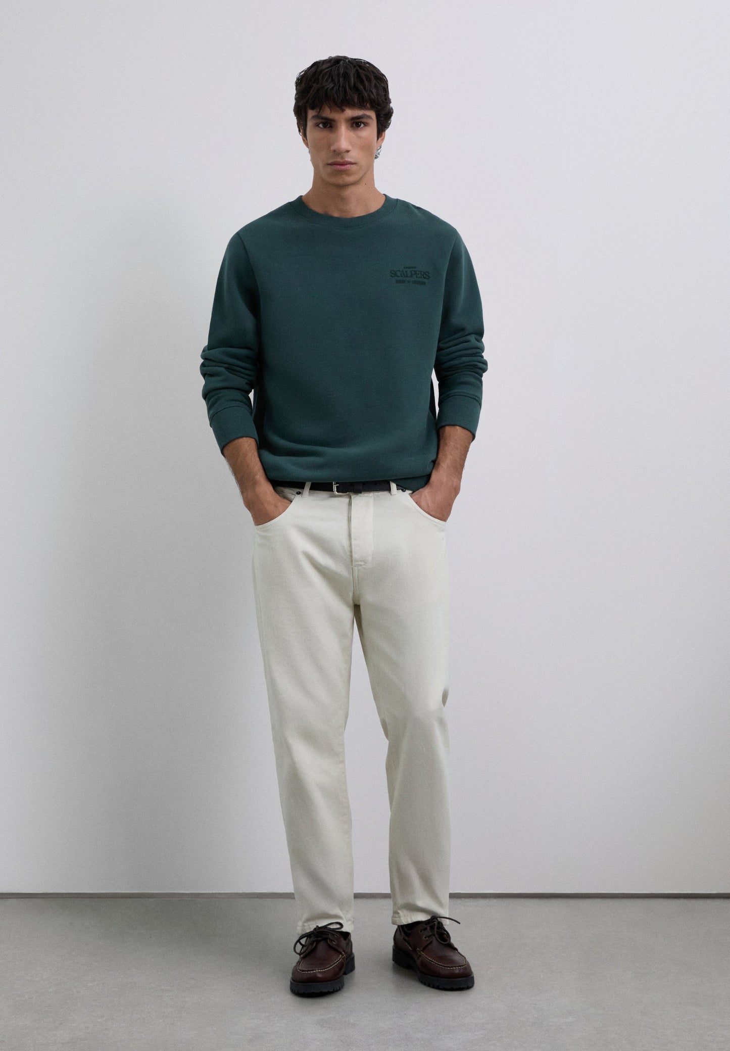 SWEATSHIRT WITH LOGO PRINT