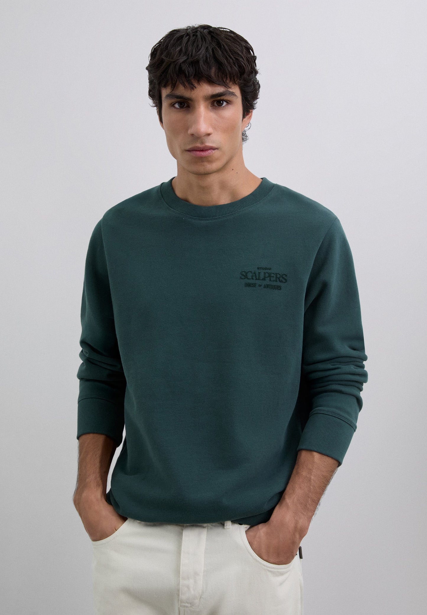 SWEATSHIRT WITH LOGO PRINT