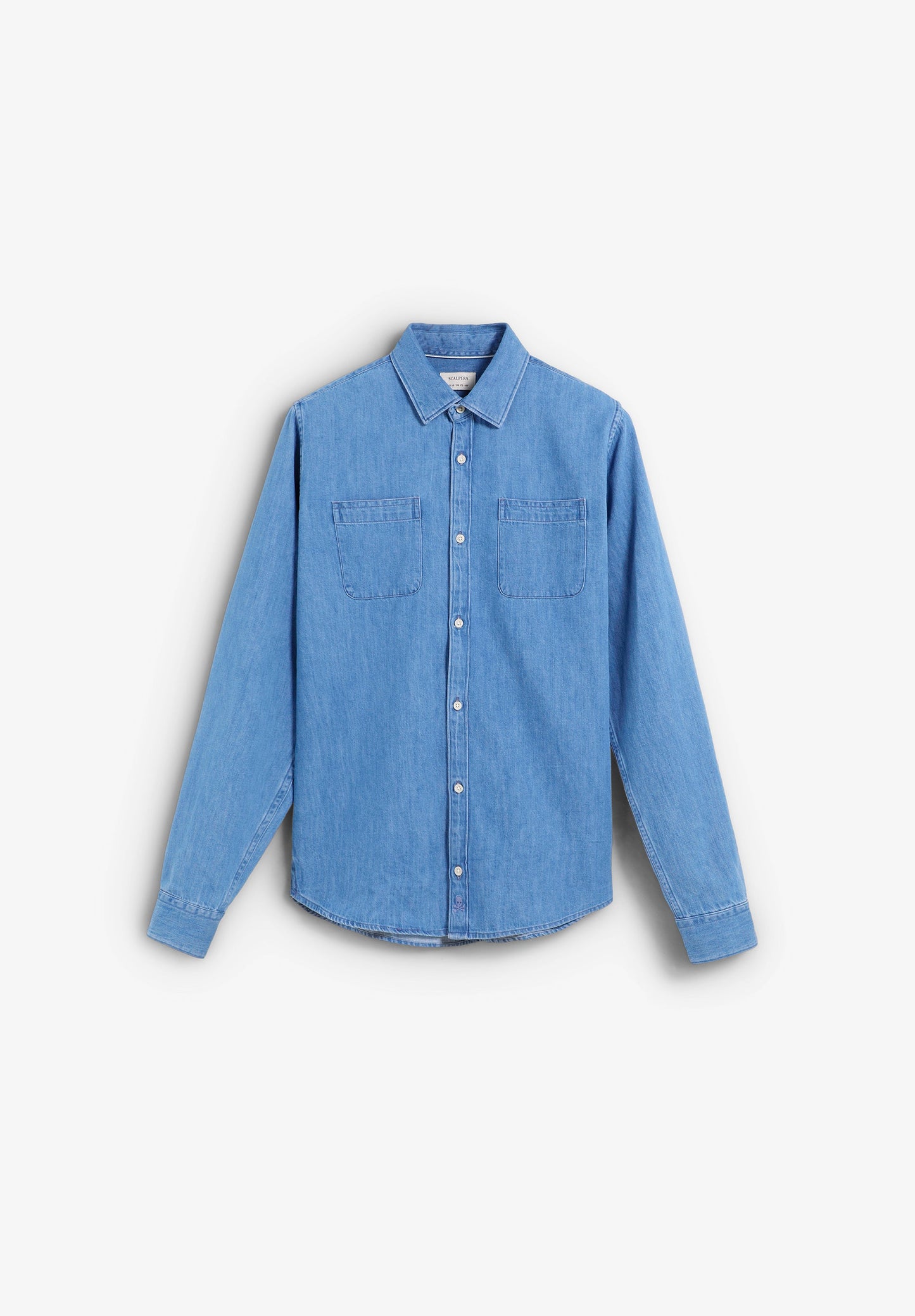 DENIM OVERHEMD ZAKKEN