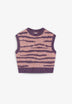 ANIMAL PRINT KNIT VEST
