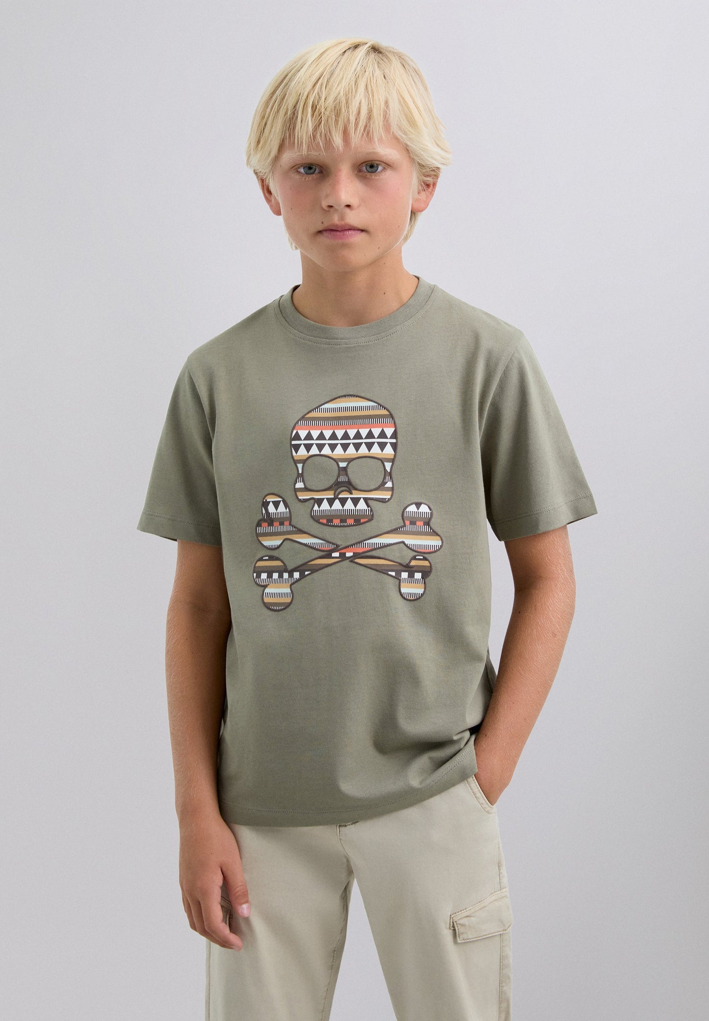 SKULL PRINT T-SHIRT
