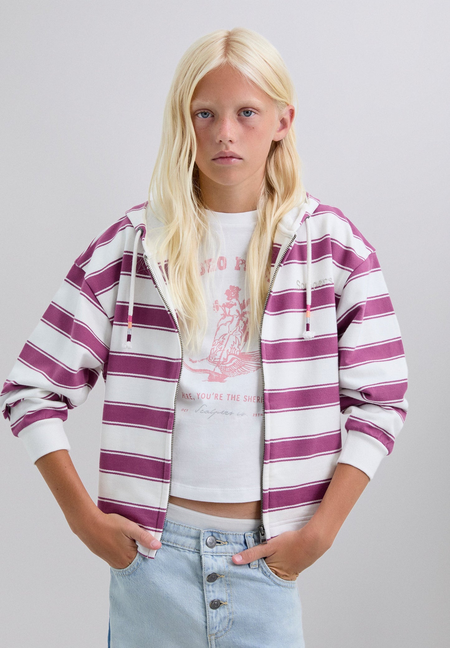 SWEAT RAYURES SKULL
