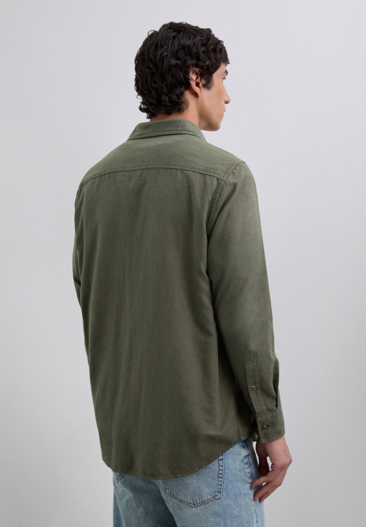 REGULAR FIT OVERSHIRT MET ZAK