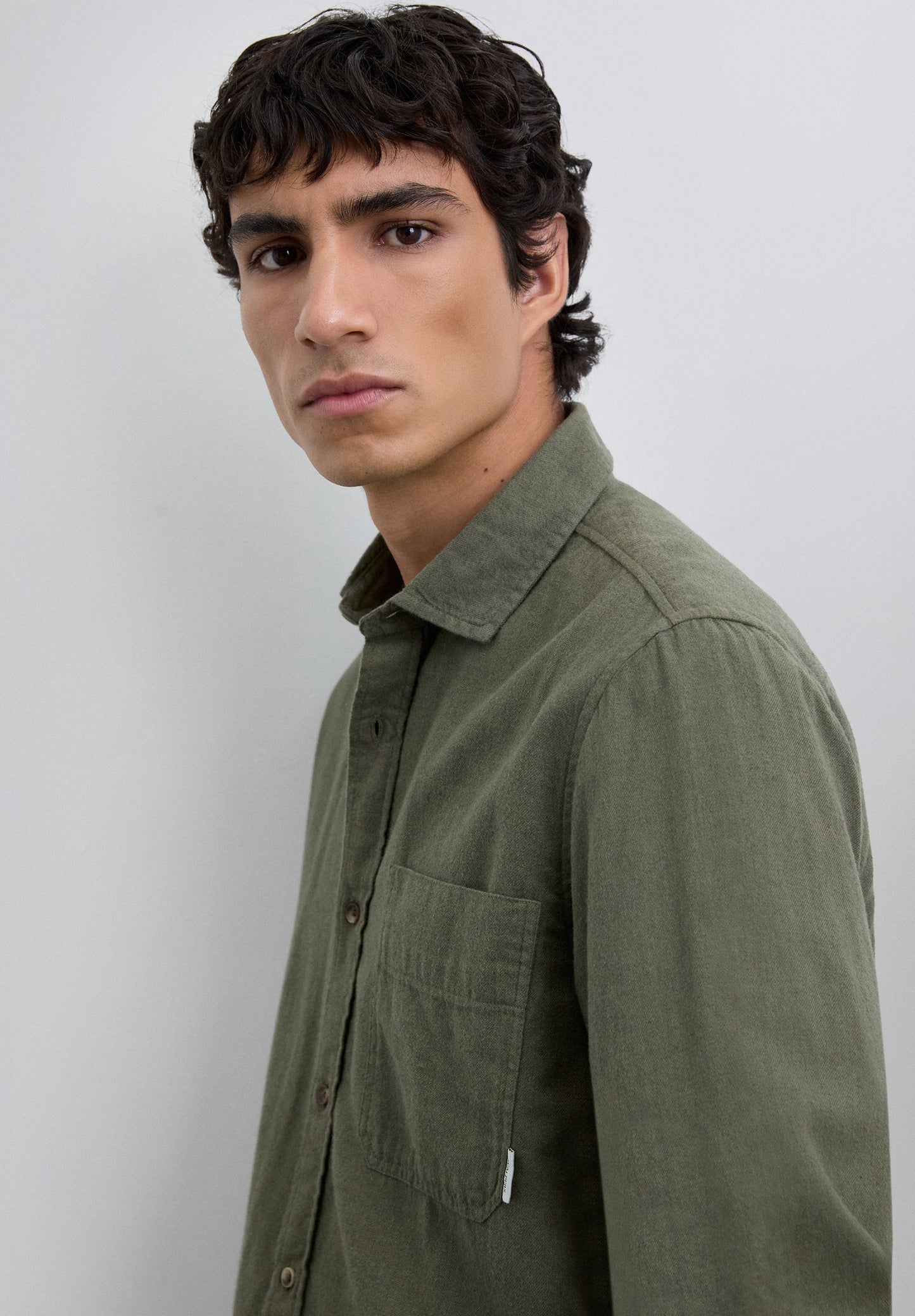 REGULAR FIT OVERSHIRT MET ZAK