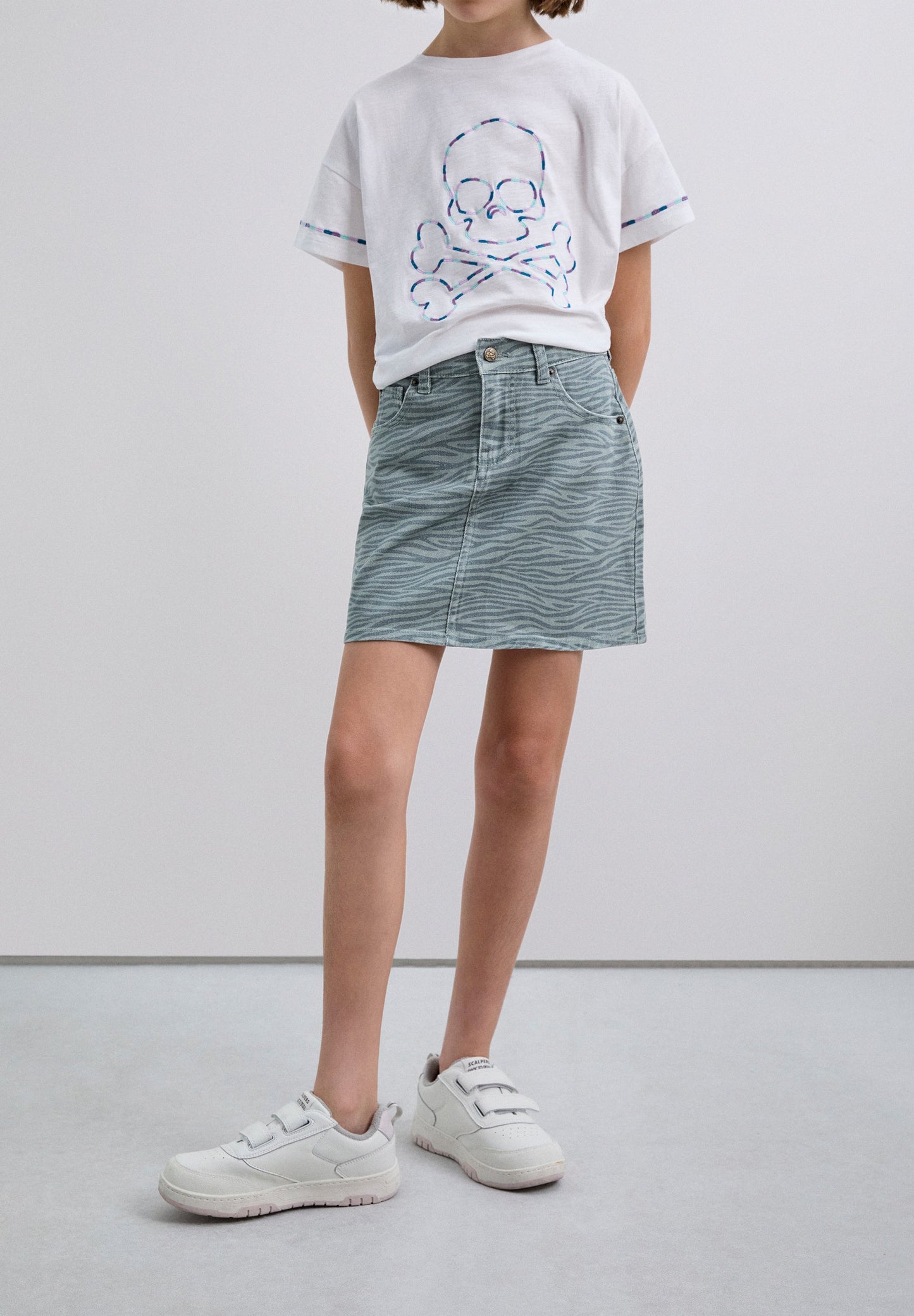 MINI-JUPE IMPRIMÉ ZÈBRE