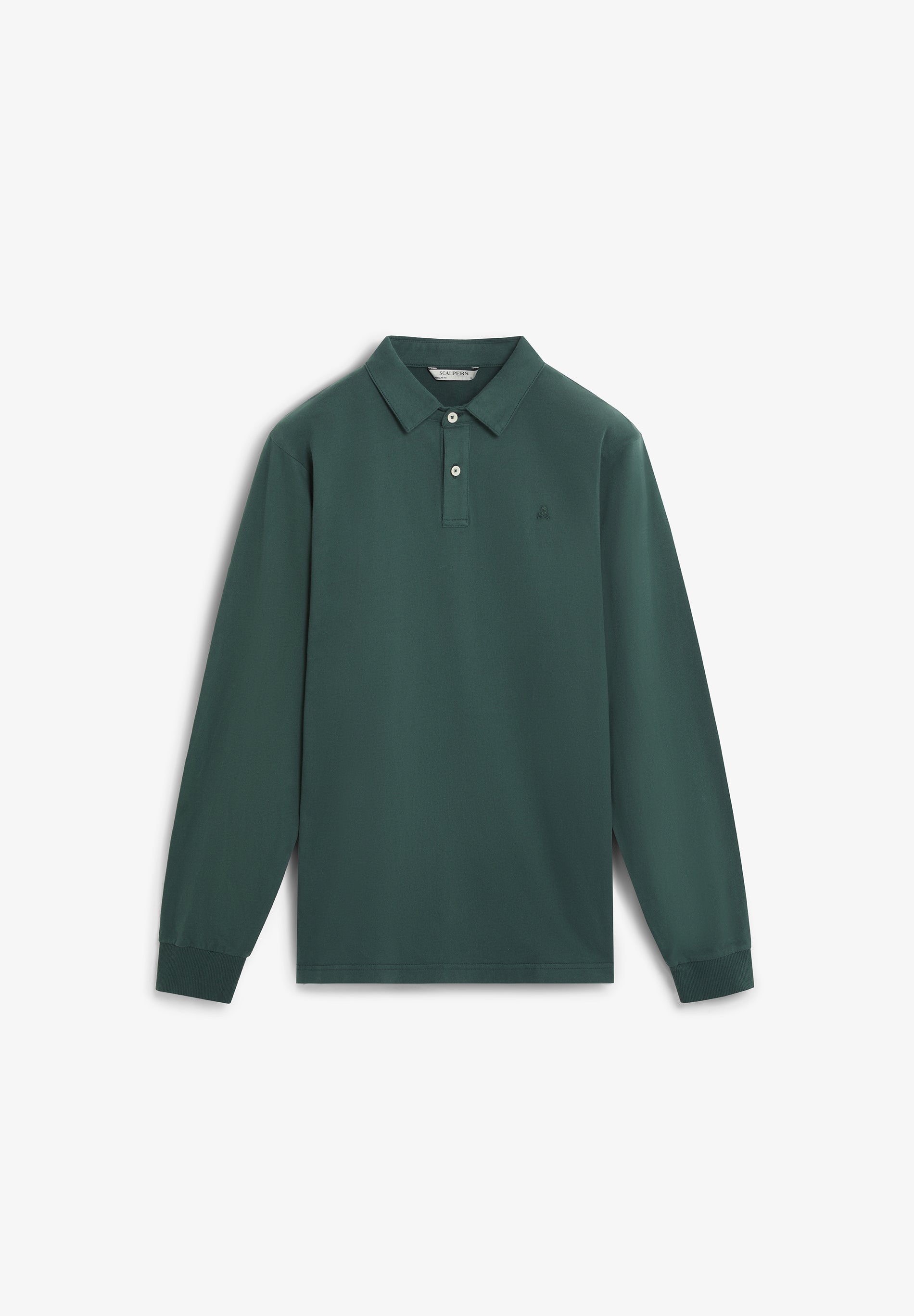 POLOSHIRT AUS BAUMWOLLE MIT LANGEN ÄRMELN